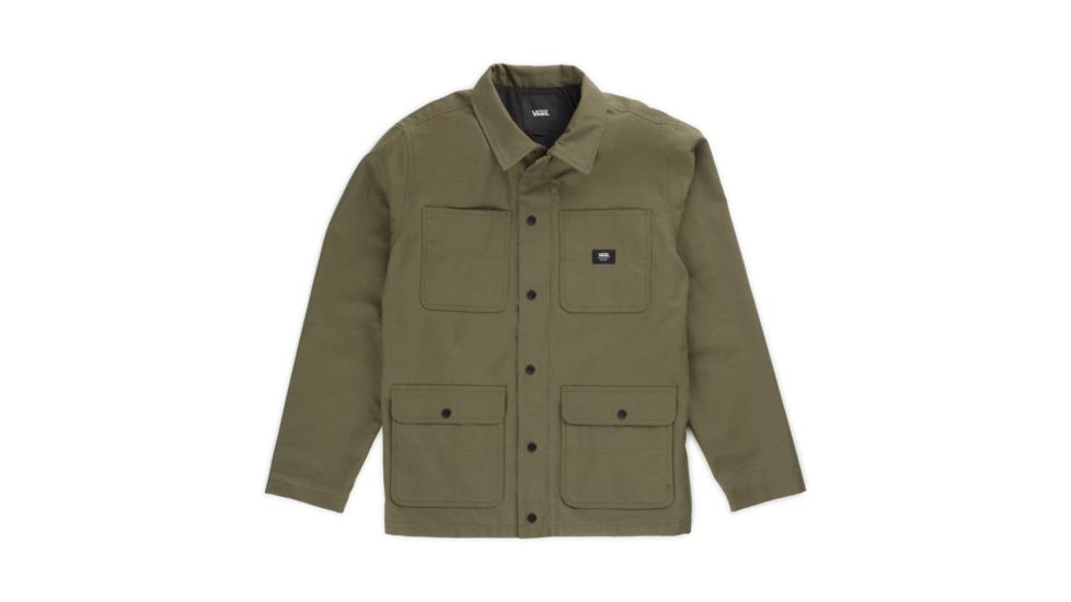 Vans Drill Chore Coat Lined - Mens, Grape Leaf, Medium, VN0A456ZTTD-M GREEN-M