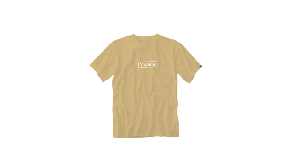 Vans Easy Box SS Logo Tee - Mens, New Wheat, Medium, VN0A3HREM8Q-Medium