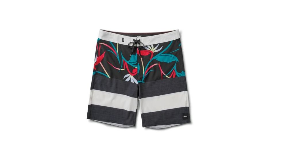 Vans Era Boardshorts - Men's, Black Open Shade Floral, 34, VN0A3HBOTD0-34
