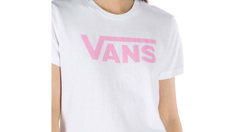 Vans Flying V Cretee - Womens, White-Fuchsia Pink, Small, VN0A3UP4VB7-WFP-S
