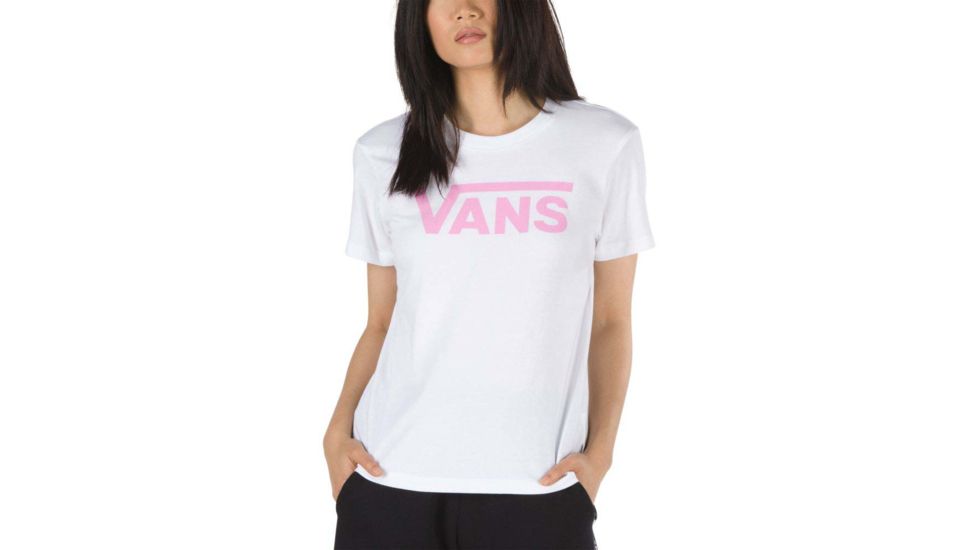 Vans Flying V Cretee - Womens, White-Fuchsia Pink, Small, VN0A3UP4VB7-WFP-S