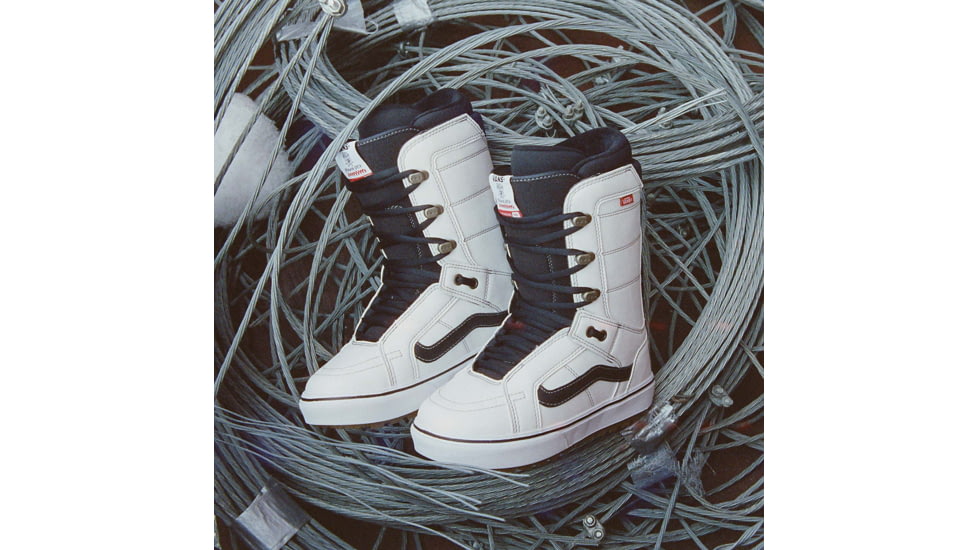 Vans Hi-Standard OG Shoes - Womens, White/Black, 8.5, VN0A3TFSYB21-M-8.5