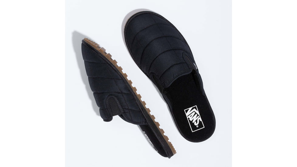 Vans Mountain Mule Vansguard Slippers, Quilted Black, 8, VN0A5JI6BLK1-M-8