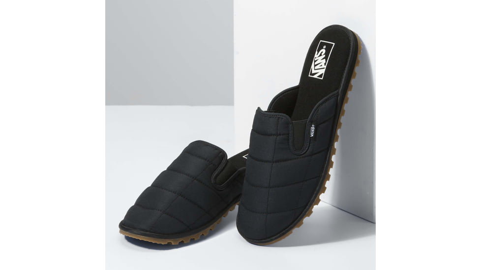 Vans Mountain Mule Vansguard Slippers, Quilted Black, 8, VN0A5JI6BLK1-M-8