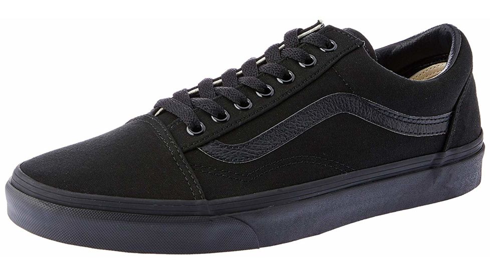 Vans Old Skool Shoes, 5.5 US M/7 US W, Black/Black, VN000D3HBKA-BLACK-5.5