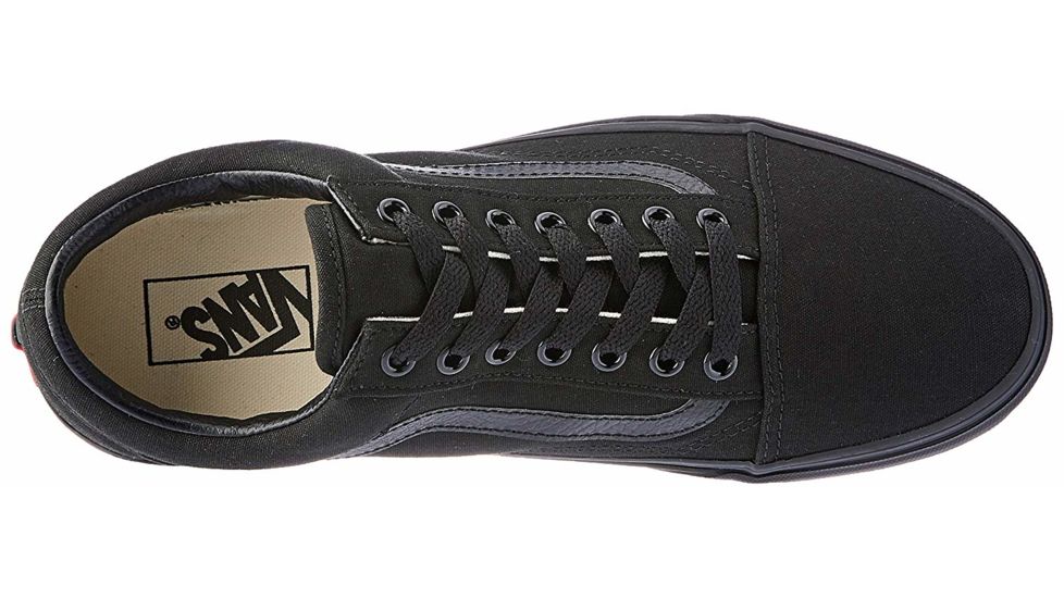 Vans Old Skool Shoes, 5.5 US M/7 US W, Black/Black, VN000D3HBKA-BLACK-5.5