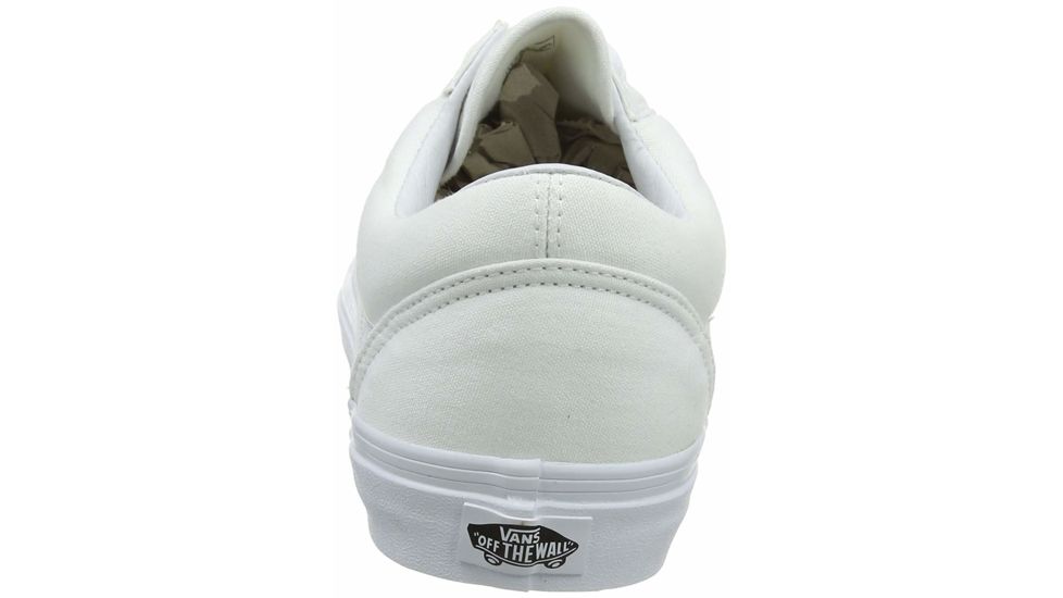 Vans Old Skool Shoes, 6 US M/7.5 US W, True White, VN000D3HW00-WHITE-6