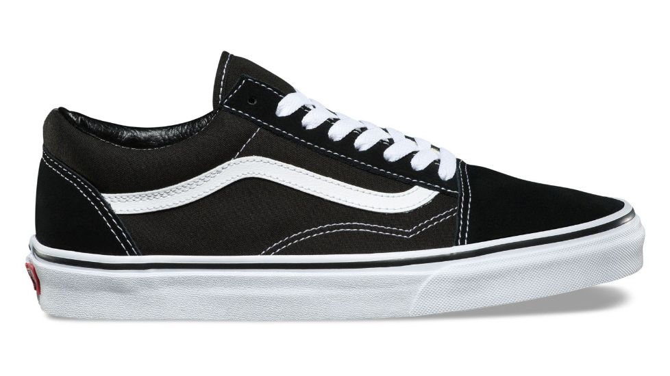 Vans Old Skool Shoes, 5 US M/6.5 US W, Black/White, VN000D3HY28-5