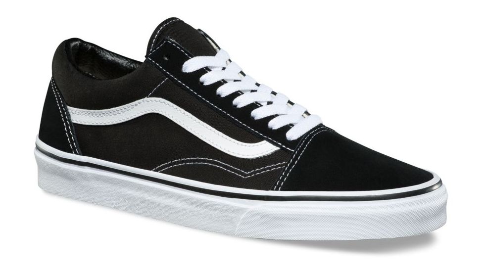 Vans Old Skool Shoes, 5 US M/6.5 US W, Black/White, VN000D3HY28-5
