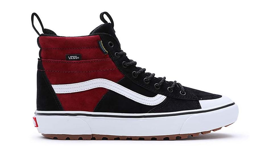 Vans SK-8HI MTE-2 Shoes, Black/Red, 12M/13.5W, VN0007NK458112000M