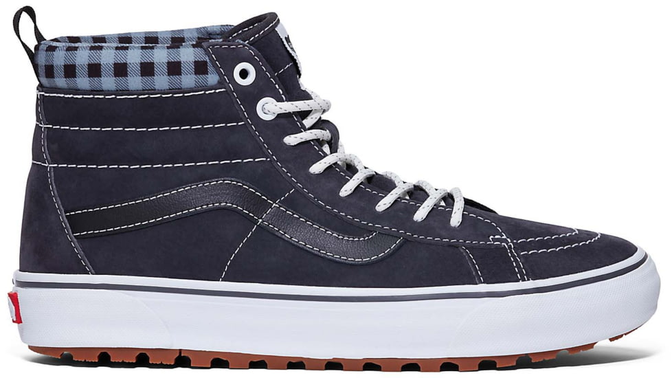 Vans Sk8-Hi MTE-1 Shoes, Plaid Grey/White, 10.5, VN0A5HZYGYW1-M-10.5