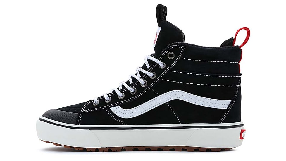 Vans SK8-HI MTE-2 Shoes, Black/True White, 12, VN0007NK6BT1-M-12