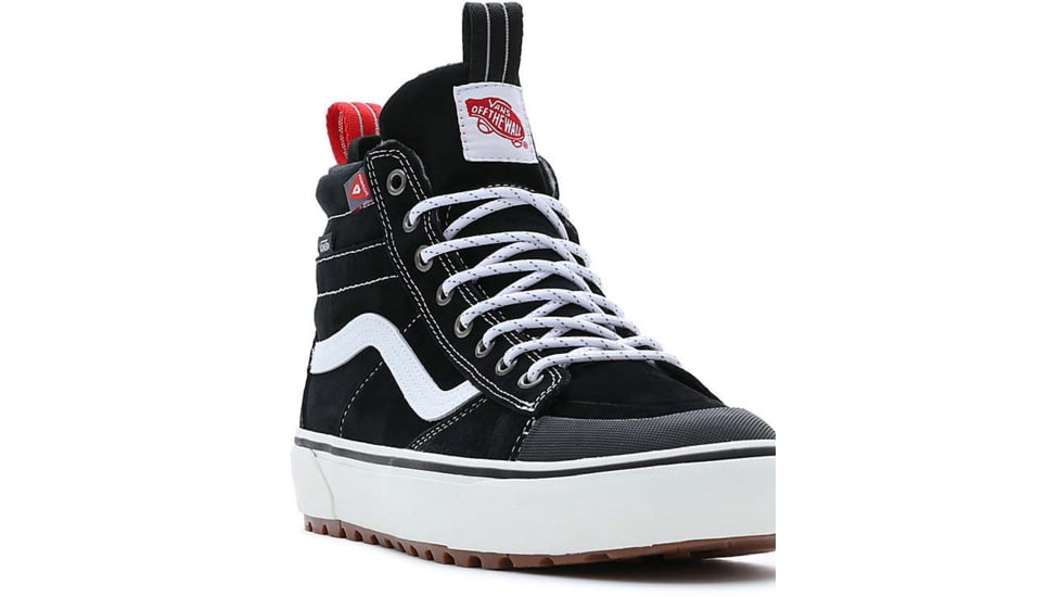 Vans SK8-HI MTE-2 Shoes, Black/True White, 12, VN0007NK6BT1-M-12