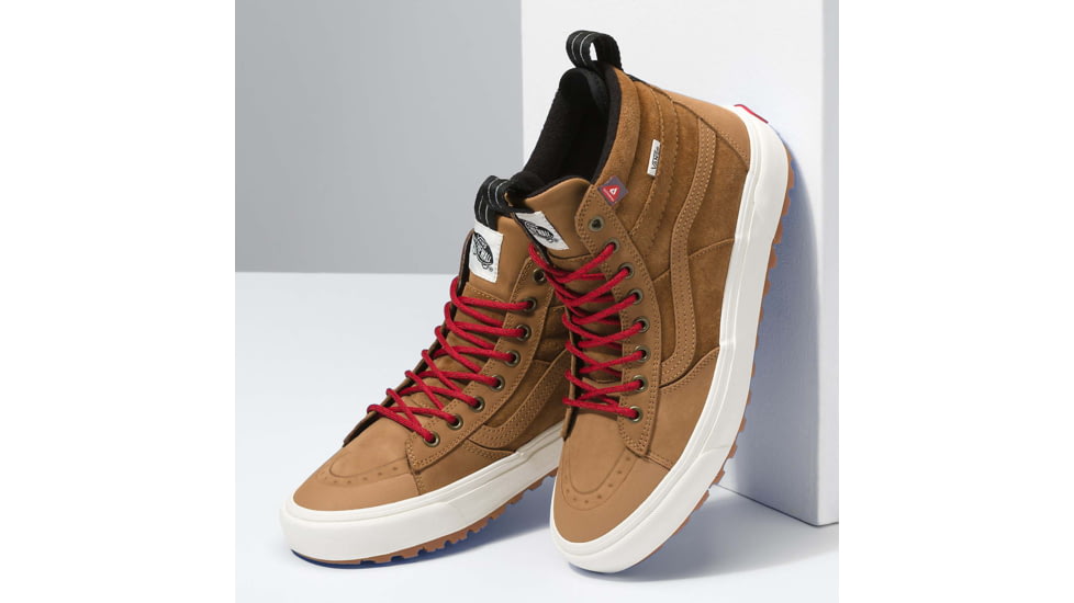 Vans Sk8-Hi MTE-2 Shoes, Chipmunk/Marshmallow, 8, VN0007NKGWU1-M-8