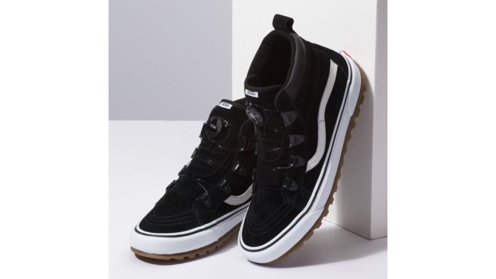 Vans Sk8-Hi MTE Boa Winter Shoes, Black/True White, Mens 10 US, Womens 11.5 US, VN0A3ZCGDX6-10-US-11-5-US
