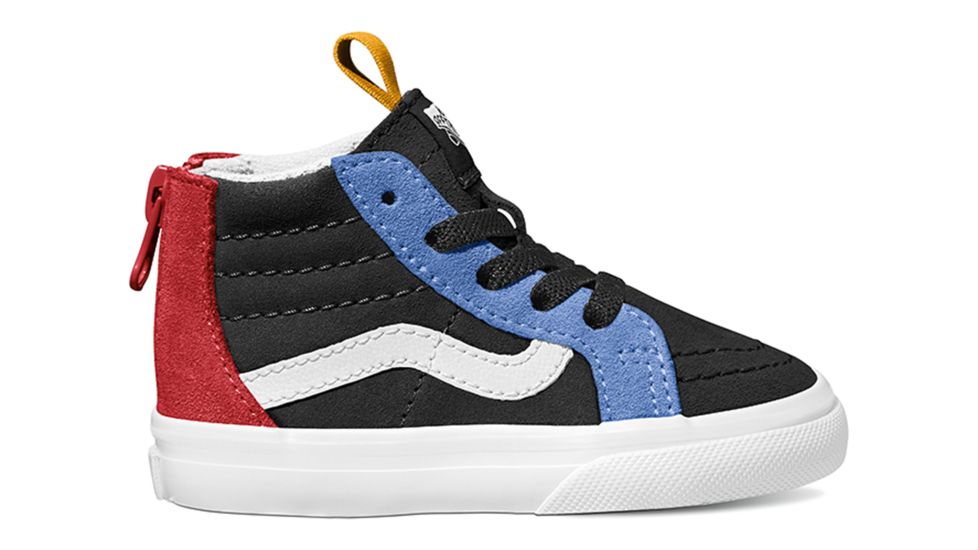 Vans Sk8-Hi MTE Shoes- Kids, Black/Surf The Web, 2, VN0A2XSNT3X-2