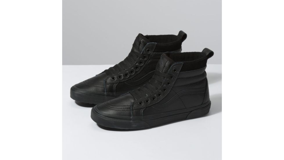 Vans SK8-HI MTE Casual Boot, 8 US M/9.5 US W, Leather/Black, VN0A4BV7XKN-BLACK-8