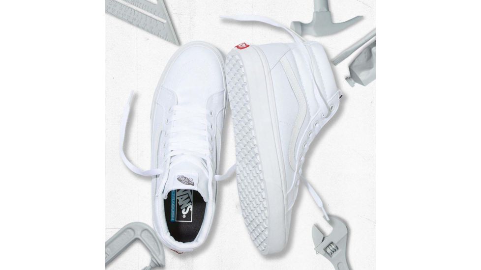 Vans Sk8-Hi Reissue Uc Shoes, True White, 11, VN0A3MV5V7Y-TRUE WHITE-11