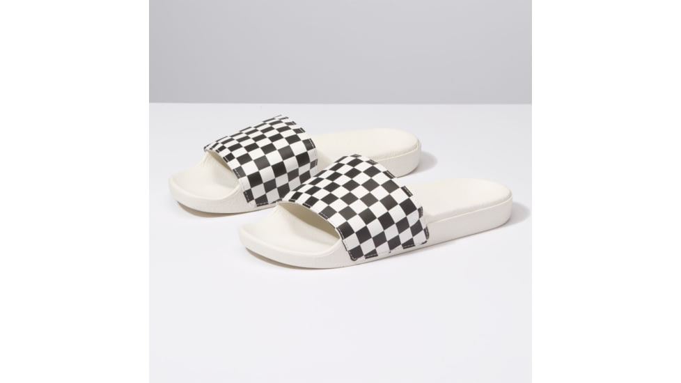 Vans Slide-On - Womens, Checkerboard White/Black, 12, VN0004LG27K-27K-5