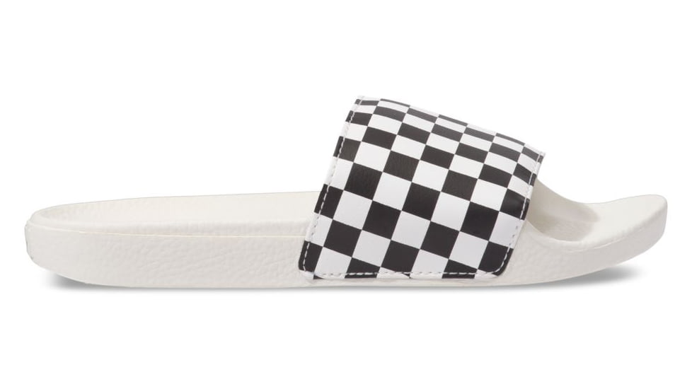 Vans Slide-On - Women's, Checkerboard White/Black, 12, VN0004LG27K-27K-5