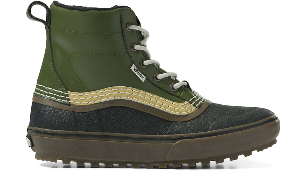 Vans Standard Mid Snow MTE Shoes, Green/Gum, 10, VN0A5JHZ17P1-M-10