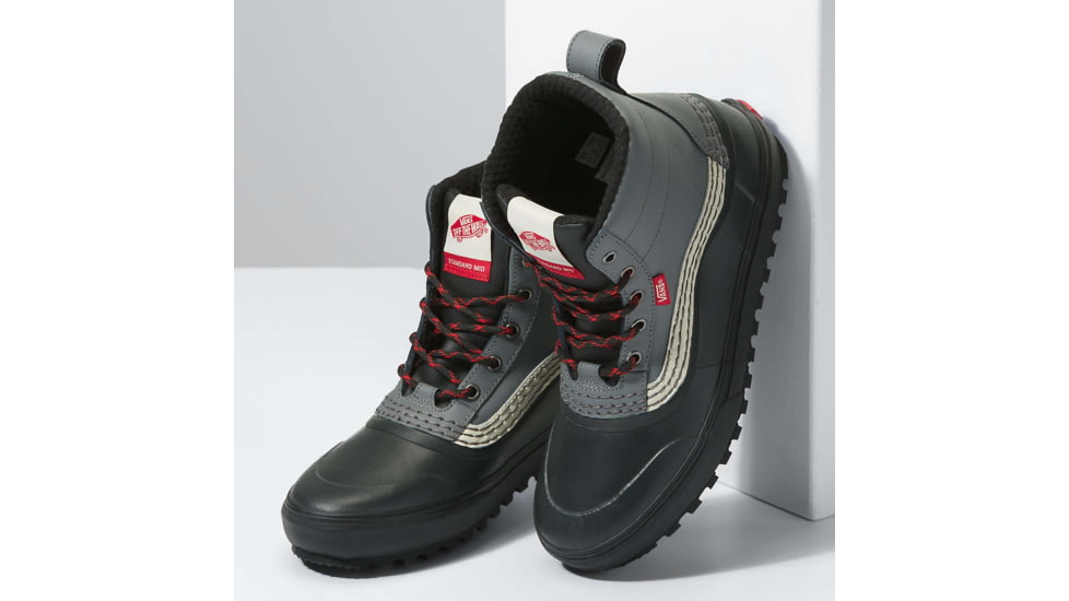 Vans Standard Mid Snow MTE Shoes, Grey/Black, 10, VN0A5JHZN431-M-10