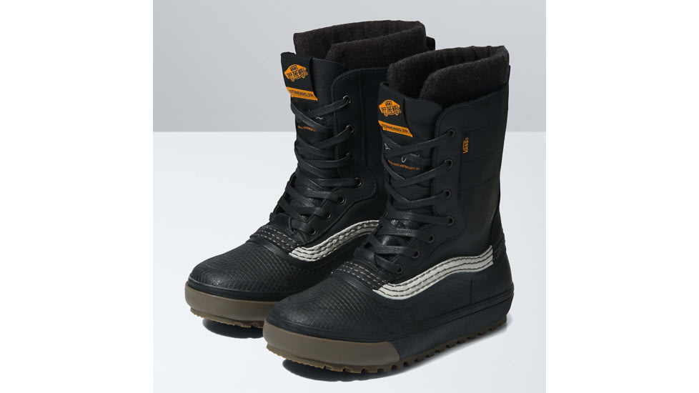 Vans Standard Zip Snow MTE Shoes, Black/Dark Gum, 10, VN0A5JI539L1-M-10