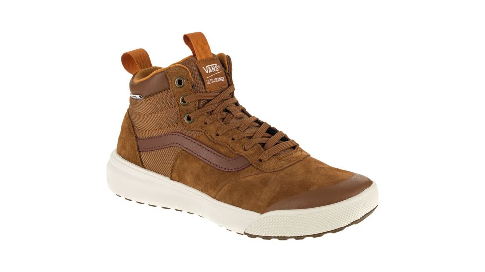 Vans Ultrarange Hi Casual Shoes, Glazed Ginger, Mens 9, Womens 10.5, VN0A3MVSDX3-BLACK-9