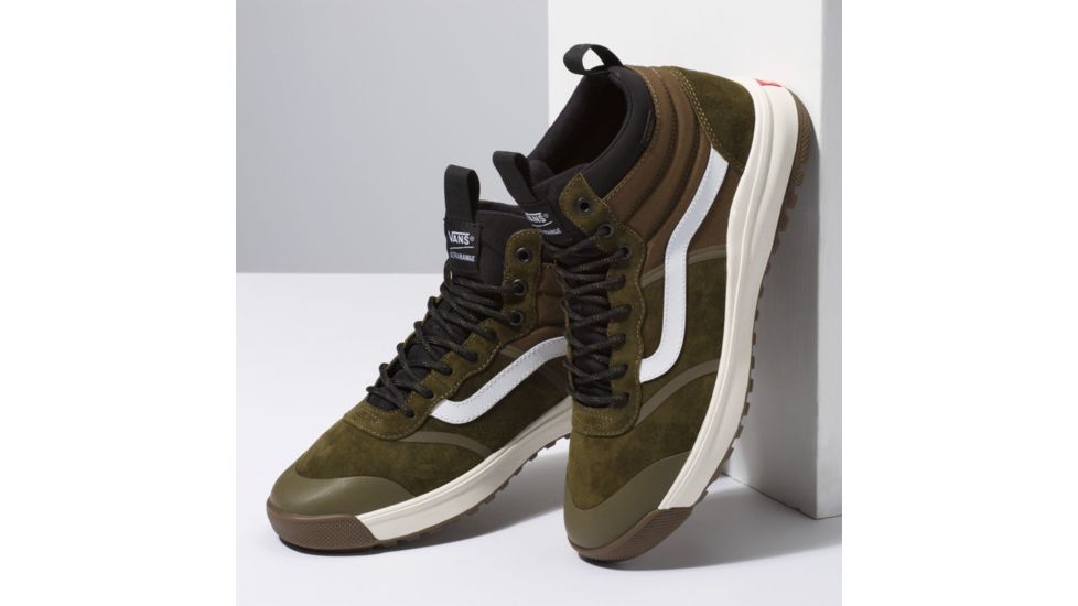 Vans Ultrarange Hi DL MTE Shoes, Beech/Black, Mens 3.5, Womens 5, VN0A4BU5XNB-BLACK-3.5
