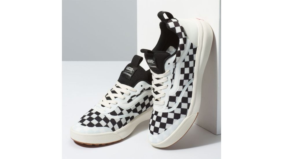 Vans Ultrarange Rapidweld Casual Boot, Checkerboard Marshmallow/Black, 10.5 US, VN0A3MVUQ4O-10.5 US/12 US