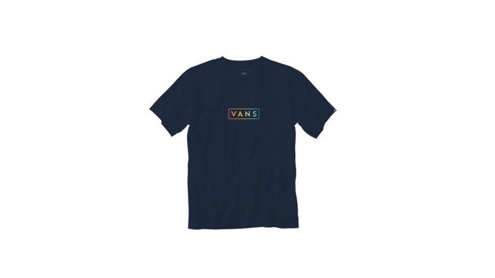 Vans Vans Easy Box Short Sleeve T-Shirt - Mens, Dress Blues, Extra Large, VN0A3HRELKZ-XLarge