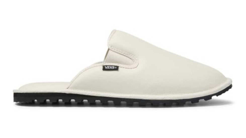 Vans Mountain Mule Vansguard Slippers, Bone/Black, 11, VN0A5JI6235-11