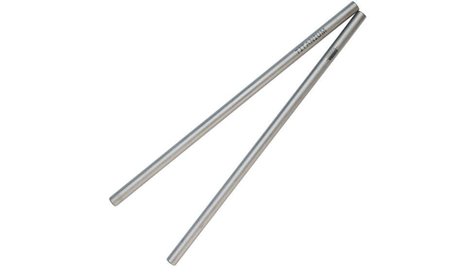 Vargo Straight Straw Titanium, Weight, 0.2oz, T-487