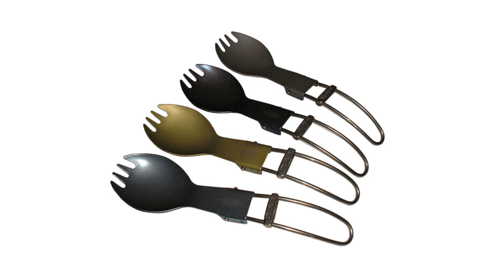 Vargo Titanium Folding Spork-yellow T-220