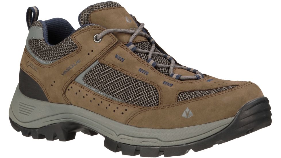 Vasque Breeze 2.0 Low GTX Hiking Shoe - Men's-Slate Brown/Dress Blue-Medium-7.5
