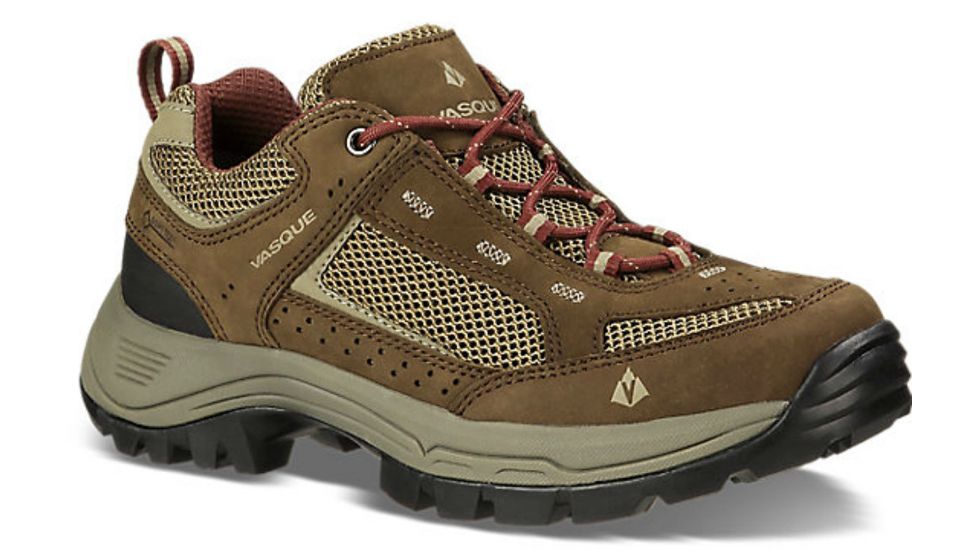 Vasque Breeze 2.0 Low GTX Hiking Shoe - Womens-Slate Brown/Red Mahogany-Medium-6 US