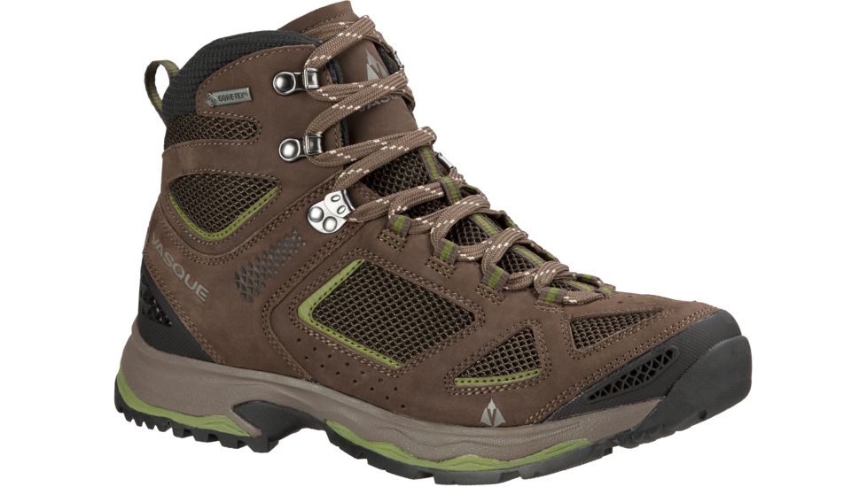Vasque Breeze III GTX Hiking Boot - Men's-Brown Olive/Pesto-Wide-9