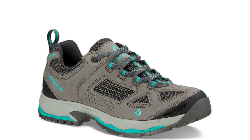 Vasque Breeze III Low GTX Hiking Boots Womens, Gargoyle/Columbia, 8.5 US 07197M 085