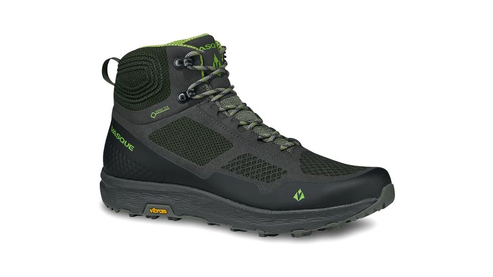 Vasque Breeze LT GTX Hiking Shoe - Mens, Beluga/Lime Green, Medium, 9.5, 07374M 095