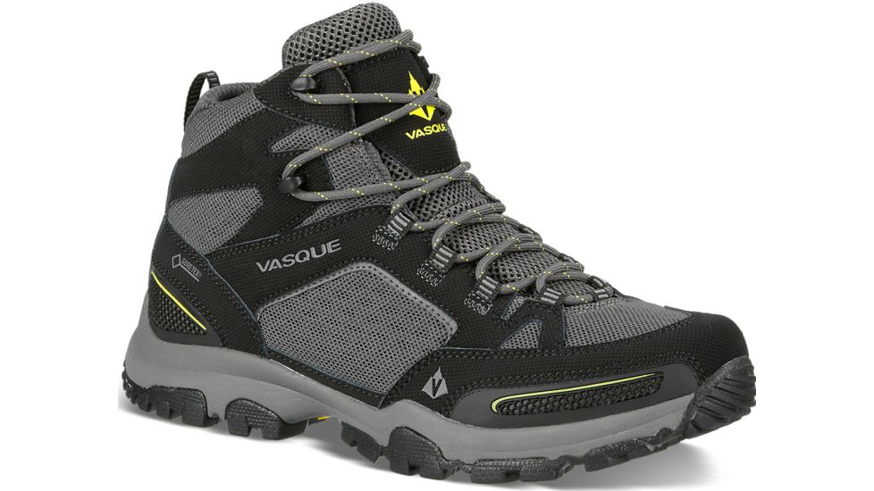 Vasque Inhaler GTX Hiking Boot - Men's-Black/Primrose Yellow-Medium-8.5