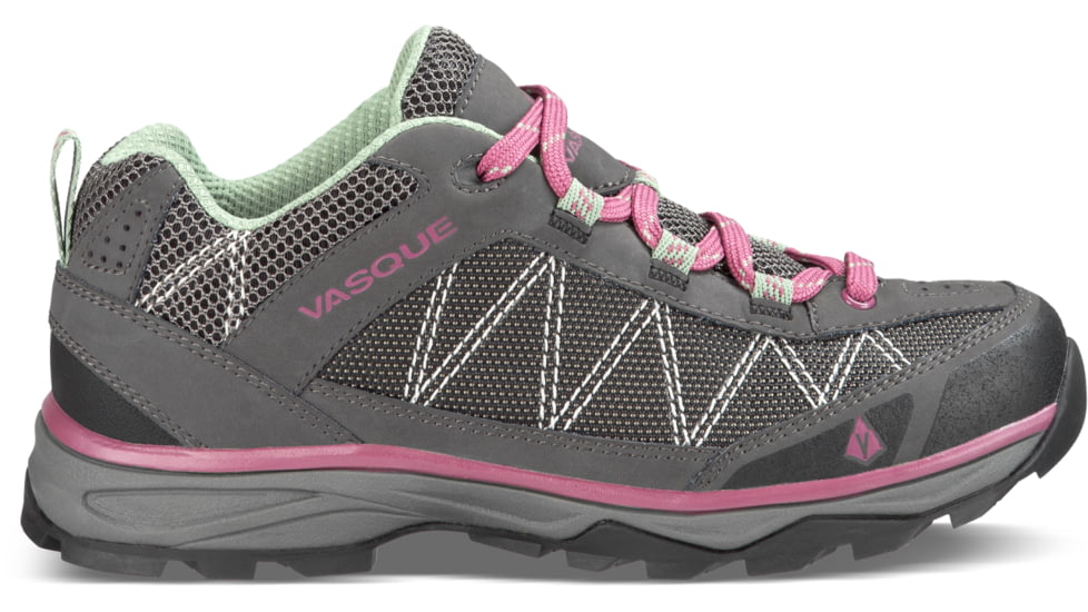 Vasque Monolith Low Hiking Shoe, Magnet/Damson, 6, 7355-060
