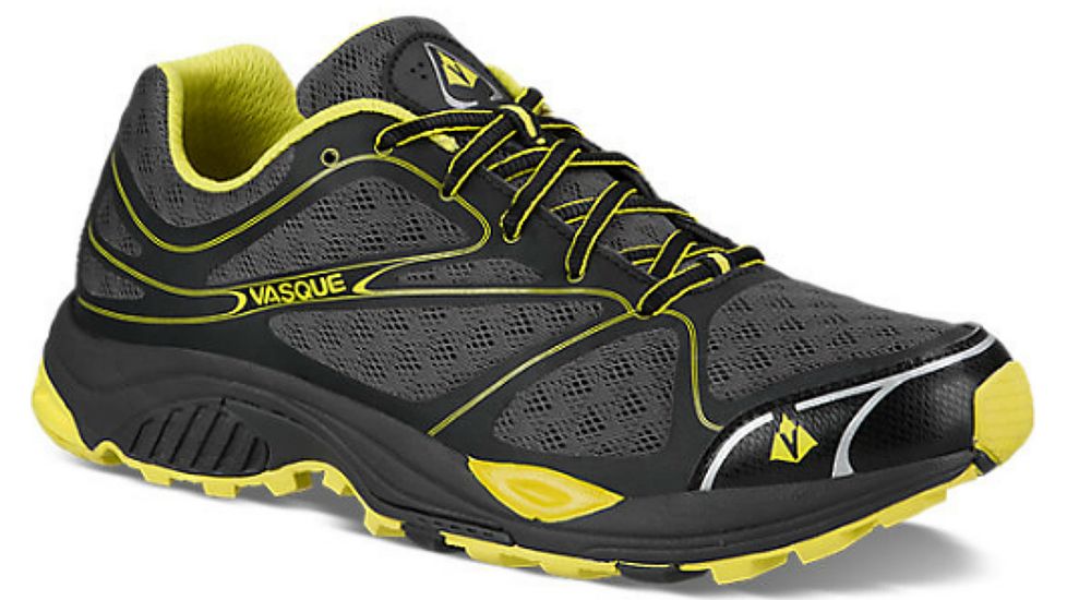 Vasque Pendulum II Trail Running Shoe - Mens-Black/Yellow-Medium-10.5 US