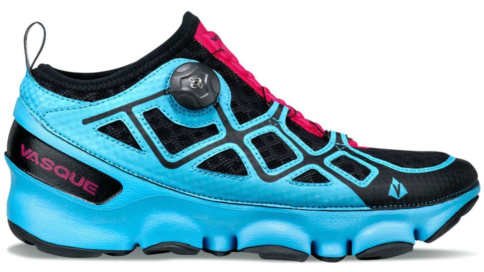 Vasque Ultra SST Trail Running Shoe - Womens-Horizon Blue/Bright Rose-Medium-7.5 US