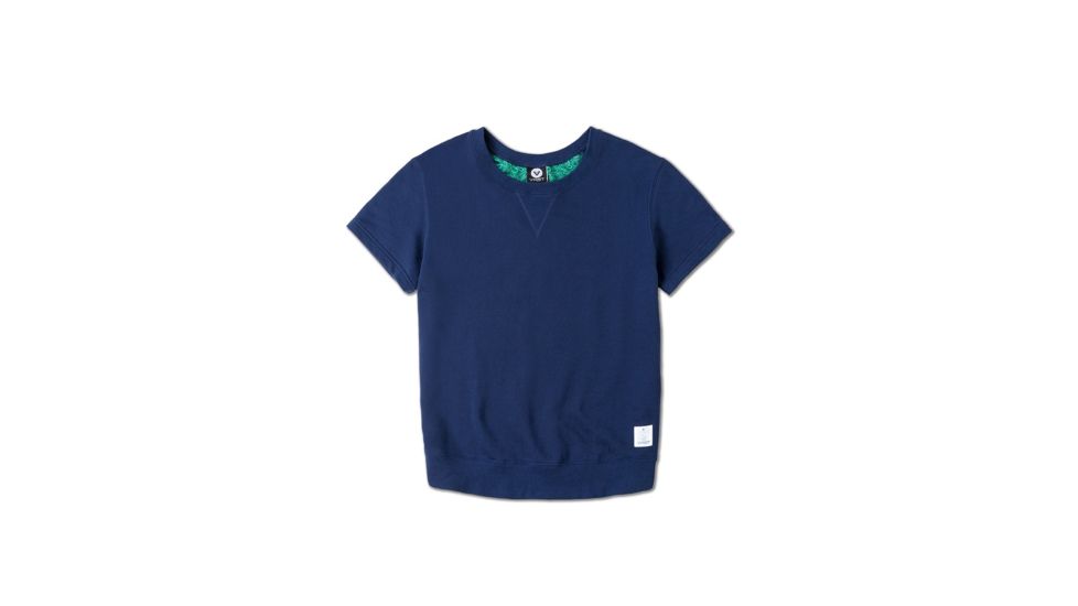 Vast Collegiate Crew Men's Short Sleeve Sweatshirt, Navy, B3259