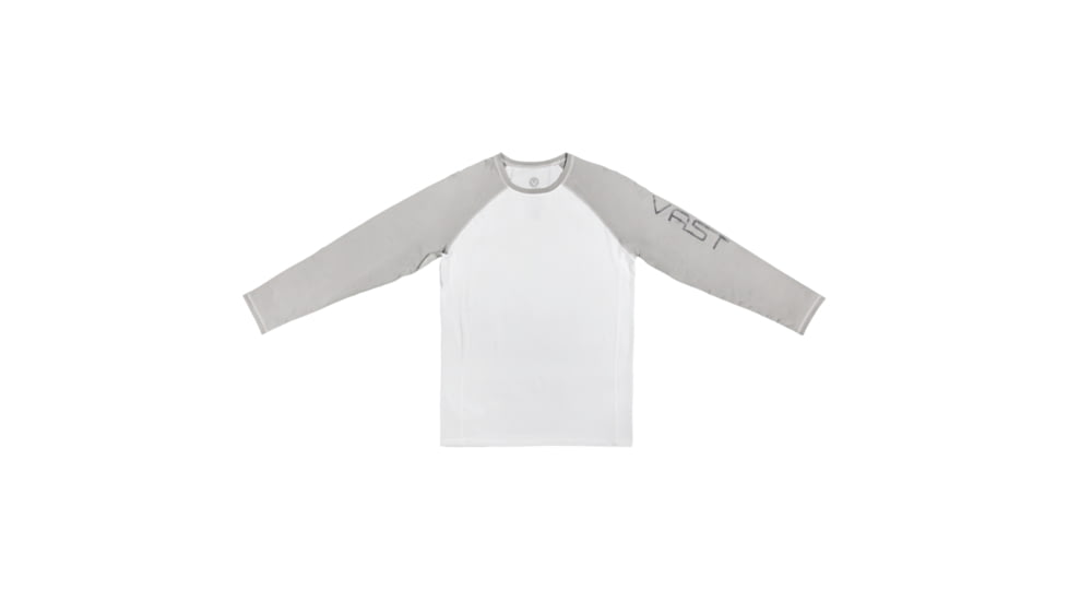 Vast Element Long Sleeve Rash Guard, White/Silver, B523-884