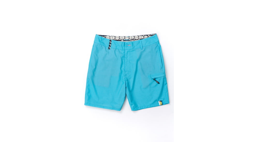 Vast Linen Mondos Men's Boardshort, Aqua, B3247-Aqua