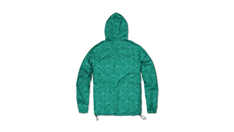 Vast Nature's Touch Reversable Windbreaker Men's Jacket, Green/Black, B3267