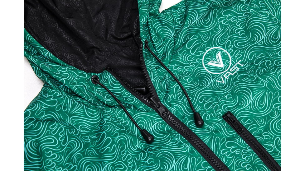 Vast Nature's Touch Reversable Windbreaker Men's Jacket, Green/Black, B3267