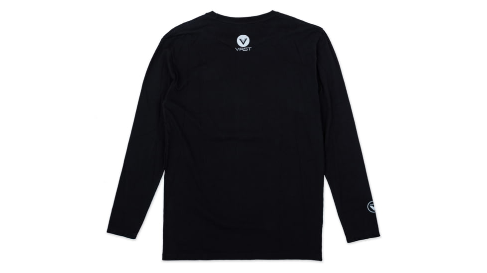 Vast Ocean Photo Agenda Long Sleeve T-Shirt, Black, Large, B3323-L