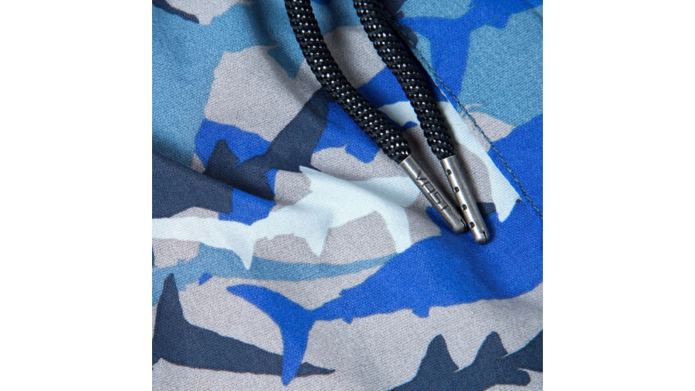 Vast Shark Camo Print Men's Boardshort, Navy, B631-123